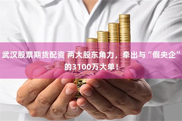 武汉股票期货配资 两大股东角力，牵出与“假央企”的3100万大单！
